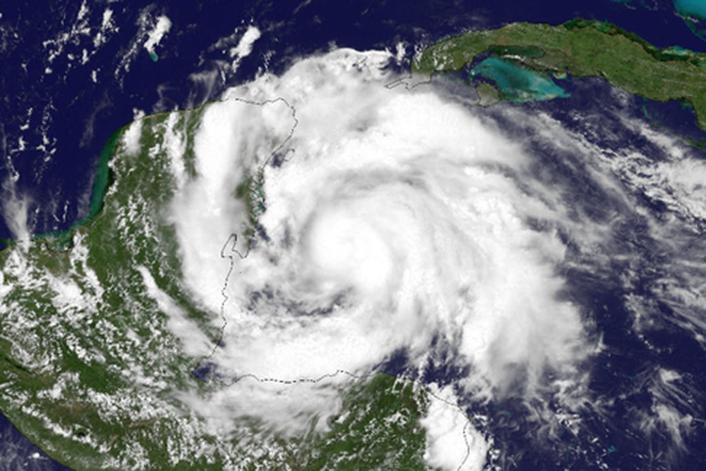 Once-Hurricane Ernesto is currently passing over Mexico as a tropical storm
