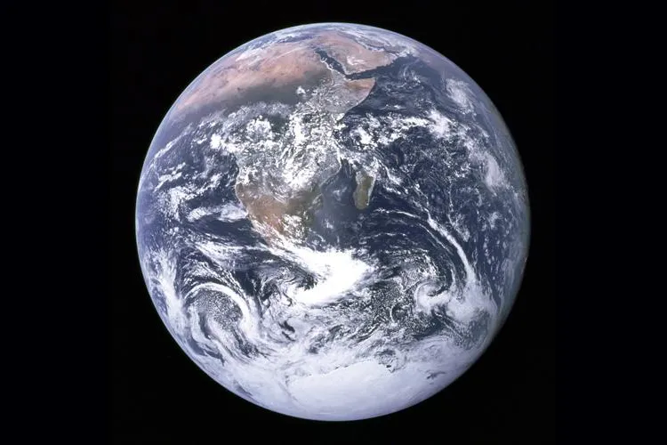#1.  View of Earth from Apollo 17.
