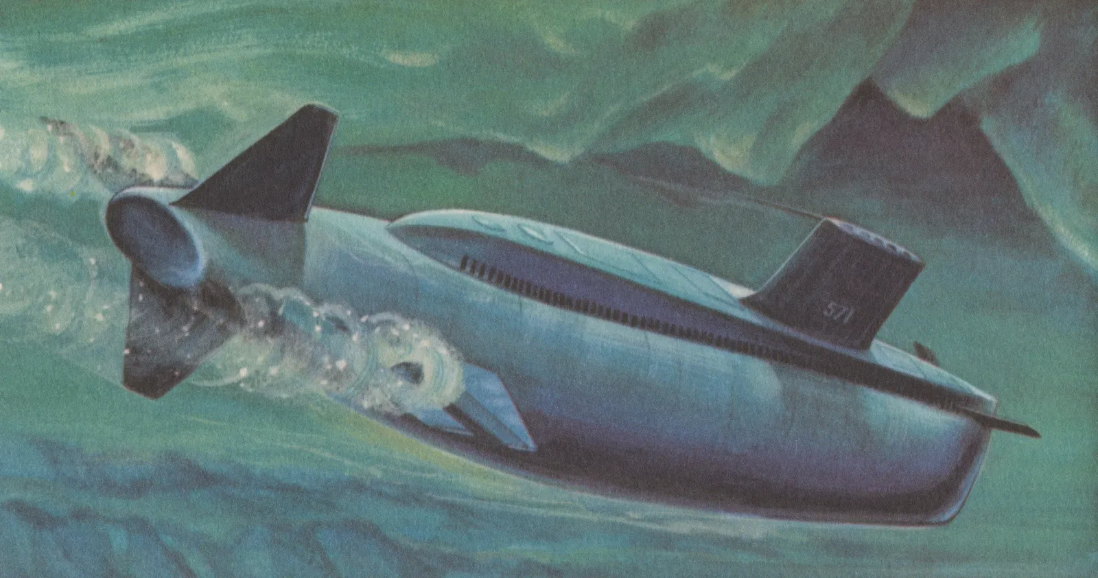 nautilus submarine drawing