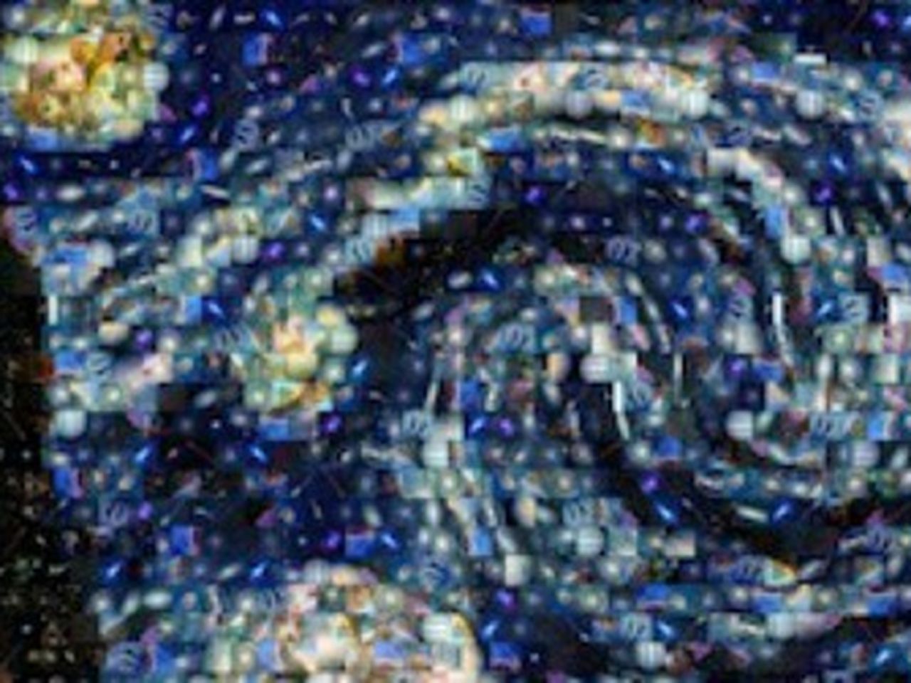 This Astronomer Recreated Starry Night with Hubble Space Photos