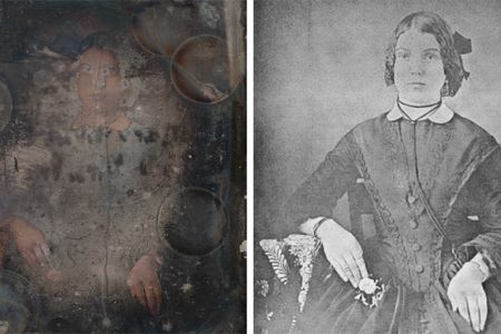 Obscured by tarnish and miscellaneous defacements, the plates offered no trace of the images they had once held