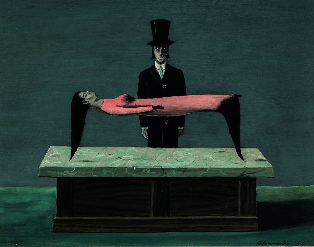 Levitation, 1967. Oil on Masonite. 8 x 10 in.