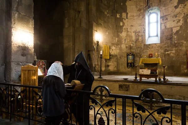 Blessing at Tatev Monastery thumbnail