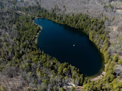 Aerial view of Crawford Lake