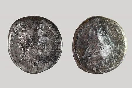 The silver denarius weighs 0.08 ounces (2.4 grams) and is one of the only coins of its kind found in Bremen.