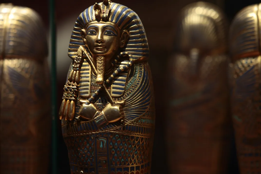 A replica of one of Tut's coffins