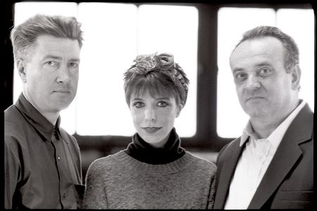 Filmmaker David Lynch, composer Angelo Badalamenti and singer Julee Cruise in 1989