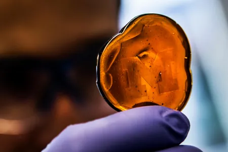 A sugar mold with the University of Michigan logo 