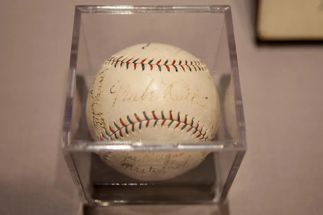 murderers row signed baseball