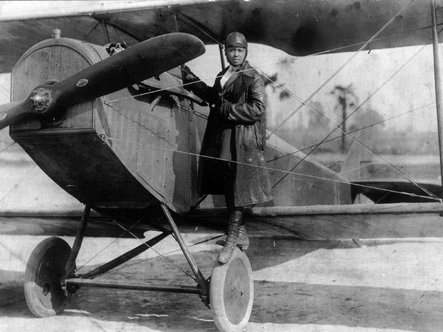 &ldquo;Bessie Coleman (above: with her Curtiss JN-4 &quot;Jennie&quot; in her custom designed flying suit, ca. 1924) was a real gutsy woman for the era,&rdquo; says&nbsp;Dorothy Cochrane, a curator at the Smithsonian&rsquo;s National Air and Space Museum. &quot;Anyone else might have quit at any time.&rdquo;