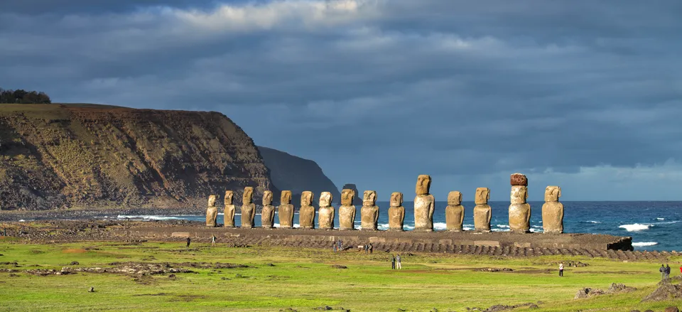  Moai on Easter Island 