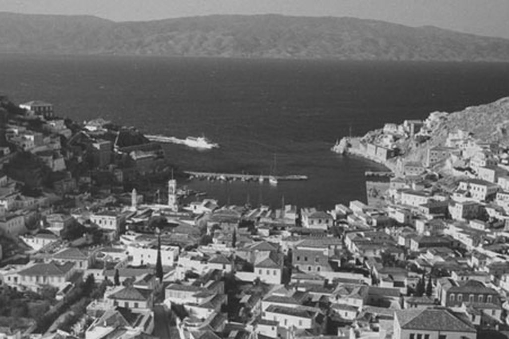 A view of the Greek island Hydra