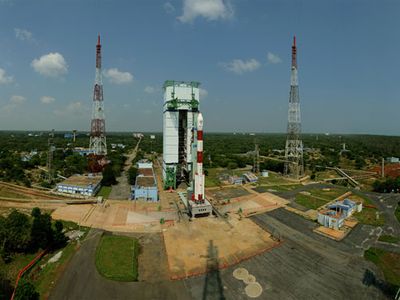 The Mars Orbiter Mission will launch from the Satish Dhawan Space Centre in a PSLV-c25 rocket.