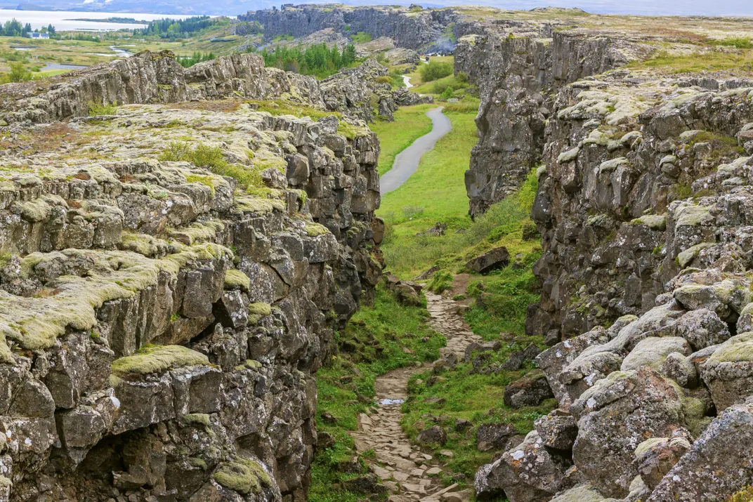 The Rift Valley in Thingvellir National Park