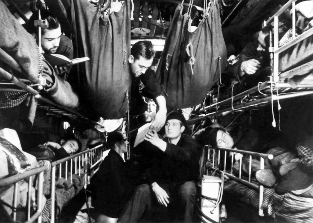 Cramped conditions aboard U-boats