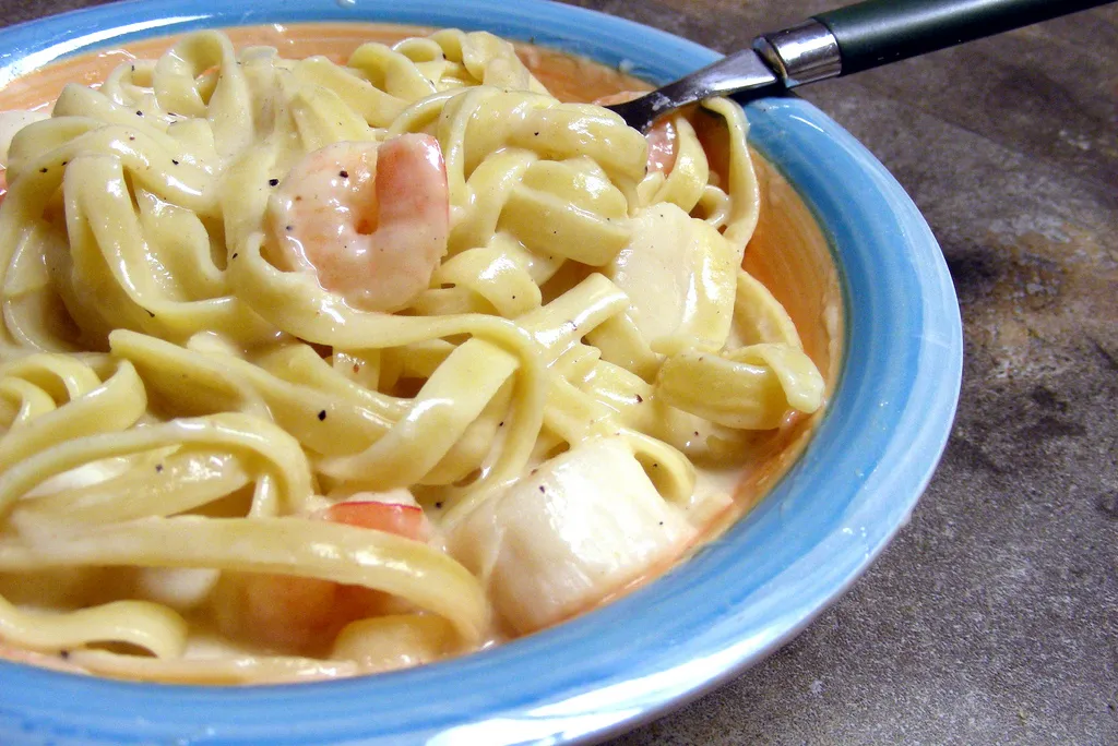Cheese and seafood