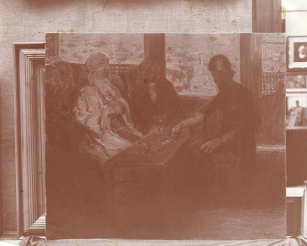 Judas Covenating with the High Priests by Henry Ossaawa Tanner, Image courtesy of the Carnegie Museum of Art Archives, Pittsburgh