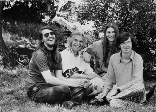 Dave Brubeck (center) with sons, 1973