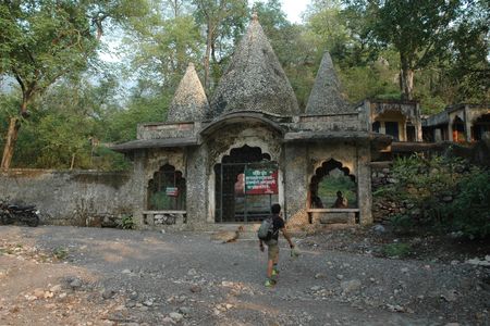 The ashram's entrance was once closed to visitors, who had to sneak in or bribe a guard. 