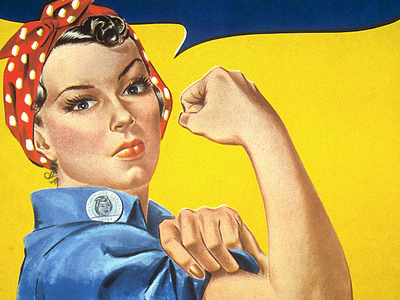 You may know the woman depicted here as Rosie the Riveter, but she wasn't originally called that.