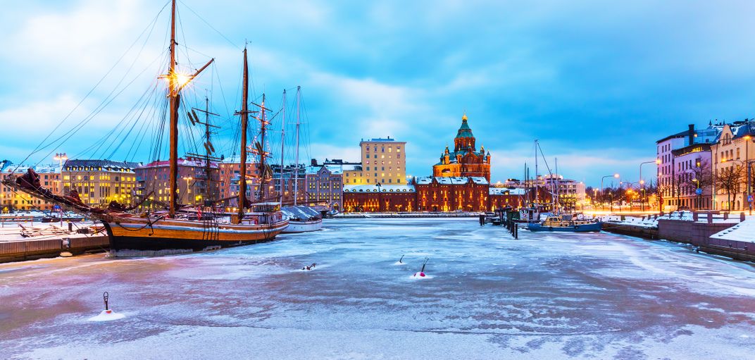 Historic port of Helsinki