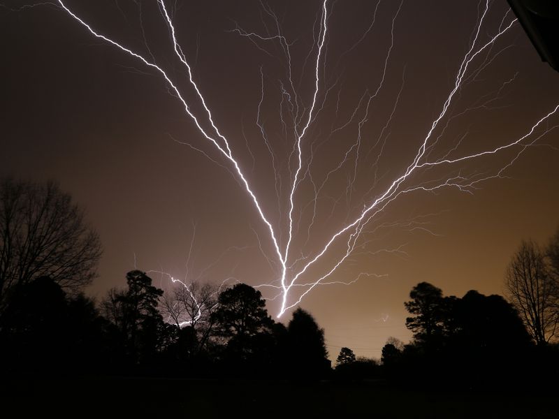 Lightning from a radio broadcast tower Smithsonian Photo Contest Smithsonian Magazine