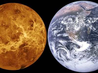 Venus and Earth, the unlikely twins, are comparable in size and geochemistry, but very different nowadays in climate and environmental parameters.