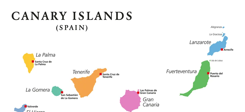  Map of the Canary Islands 