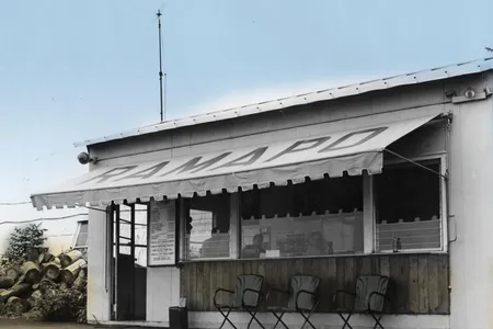 Ramapo Valley Airport shuttered in 1985; its office looked quiet before that.