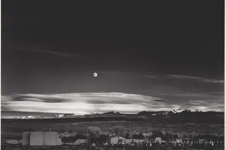 Moonrise, Hernandez, New Mexico, 1941
Photograph by Ansel Adams
Vintage gelatin silver print
Collection Center for Creative Photography, University of Arizona 
