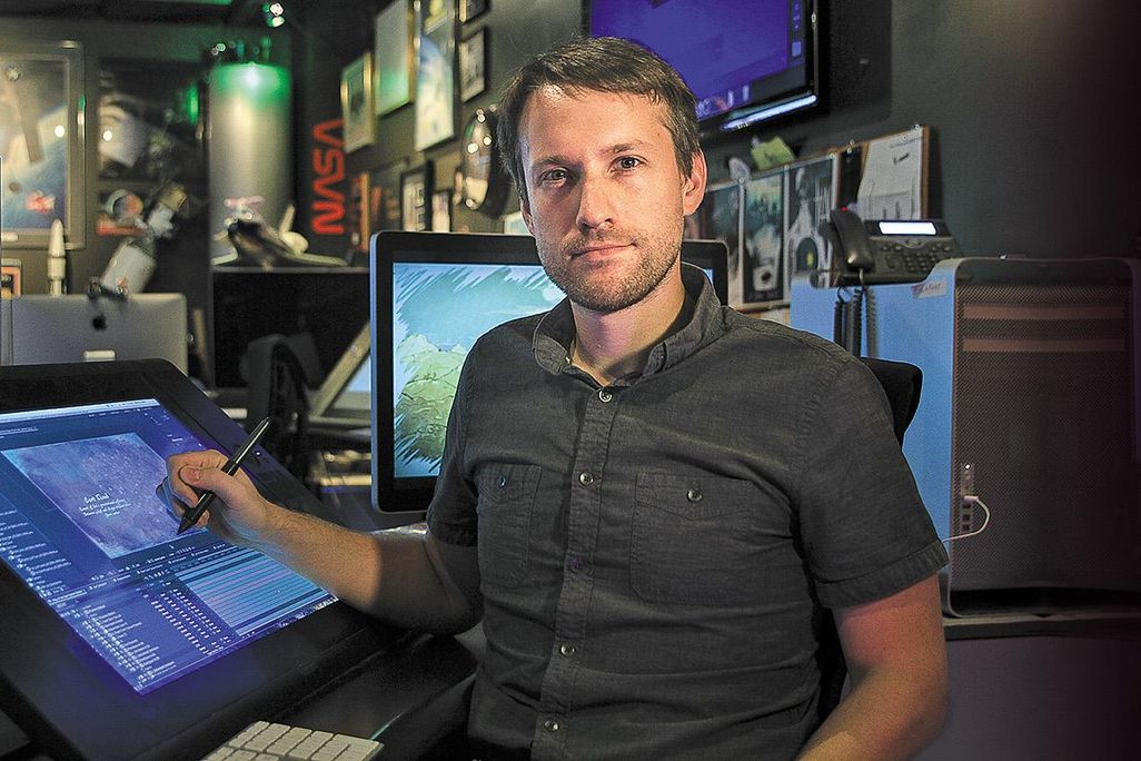 Brian Monroe at Goddard Space Flight Center’s Conceptual Image Laboratory.