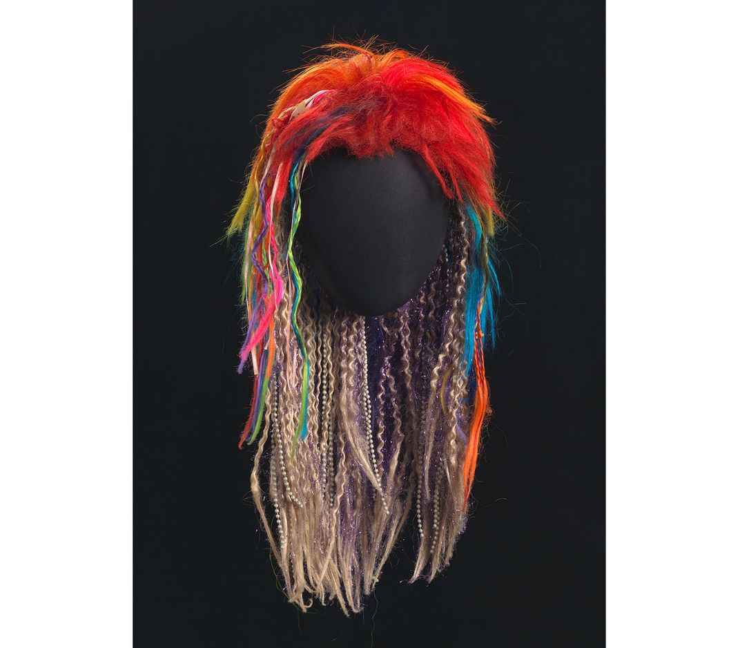 Rainbow-colored wig worn by P-Funk leader George Clinton