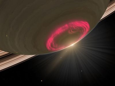 Just as northern lights appear on Earth, Saturn has auroras—and they may help explain why the ringed planet's upper atmosphere gets so hot.