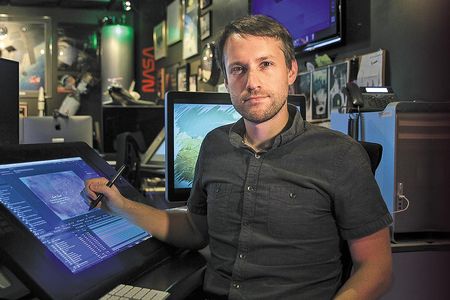 Brian Monroe at Goddard Space Flight Center’s Conceptual Image Laboratory.