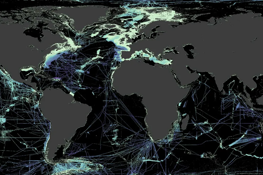 Graphic of Mapped Seafloor