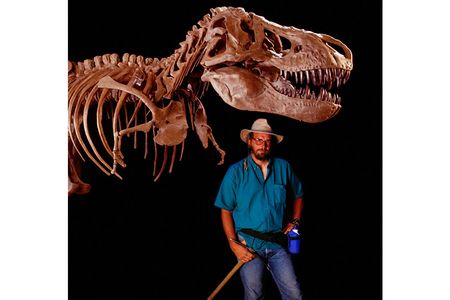 Paleontologist Jack Horner served as scientific adviser on all of the  films and is believed to have inspired the character of Dr. Alan Grant. Here, Horner in 1998.