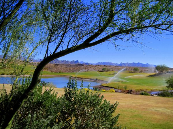 Overlooking the Laughlin Ranch Golf Course and the Arizona Mountains thumbnail