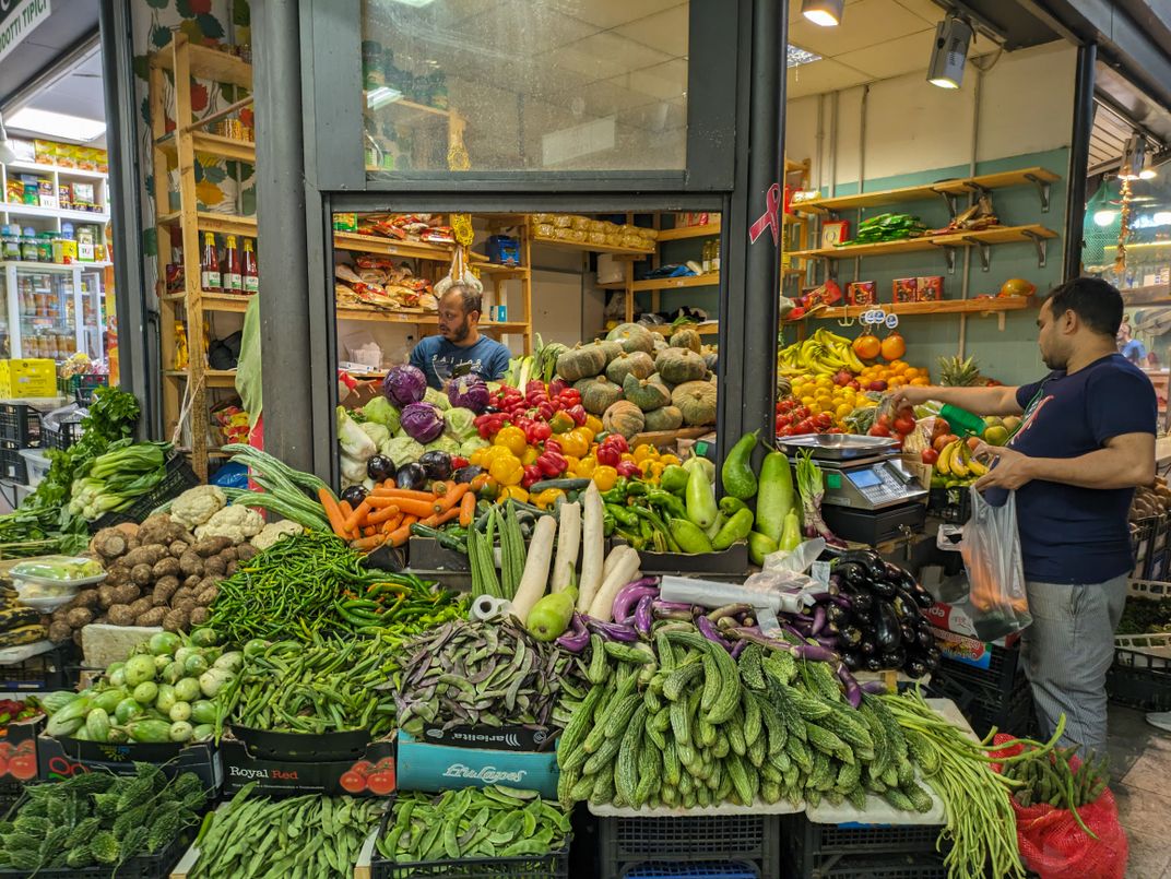 A plentiful market stall. Credit: Stephen Clancy