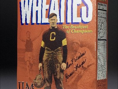 Jim Thorpe's famous 2001 Wheaties cereal box cover