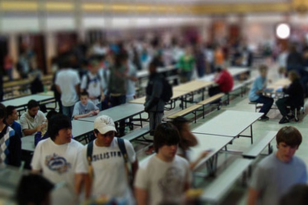 The daunting school cafeteria