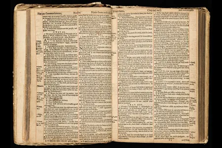 A 1631 copy of the Bible that includes the text "Thou shalt commit adultery."