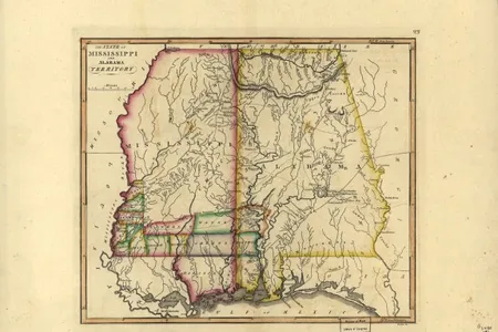 A map of the Mississippi Territory c. 1817