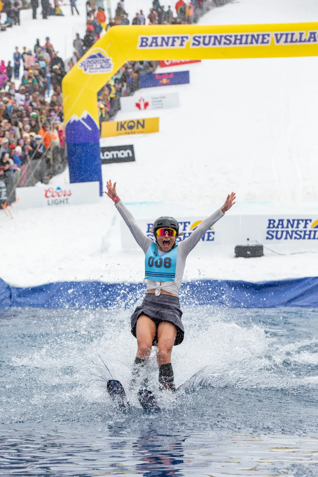 pond skimmer at Banff Sunshine Village
