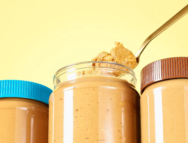 Jars of peanut butter