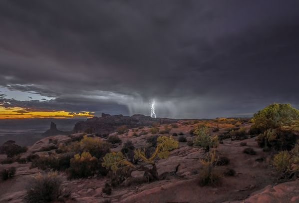 Sunset Storm in Canyonlands National Park thumbnail
