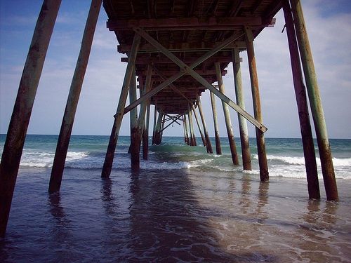 An old pier at Wrightsville Beach. thumbnail