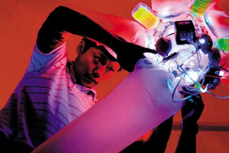 Shih Chieng Huang's installations are featured in an exhibit at the Natural History Museum through January 8, 2012.