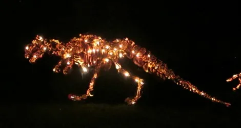 Pumpkin Tyrannosaurus at the Great Jack O' Lantern Blaze