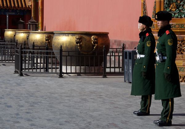 Chinese Soldiers in Forbidden City thumbnail
