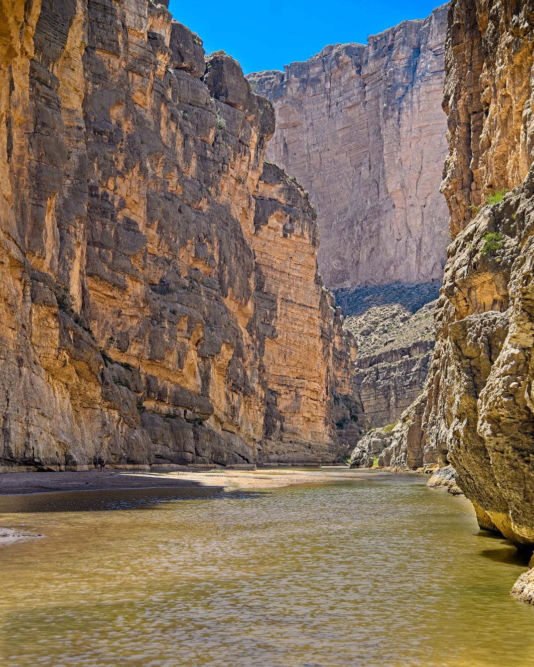 Tall Canyon Wals at Big Bend National Park Rio Grande River ...
